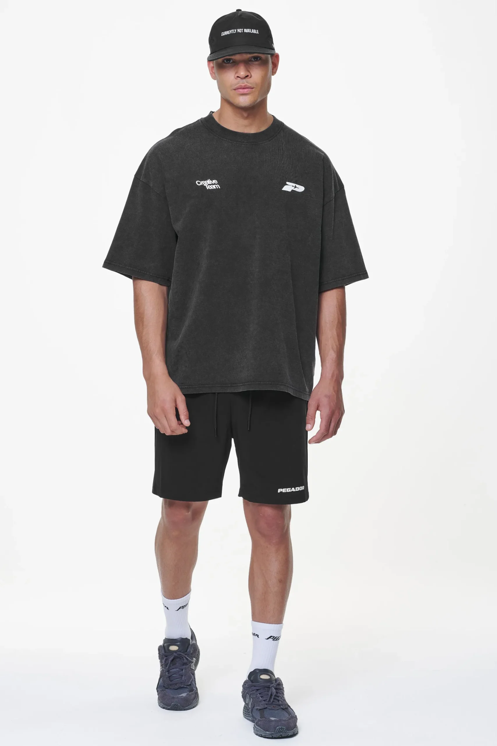 Pegador Tees|Caesar Boxy Tee Vintage Black