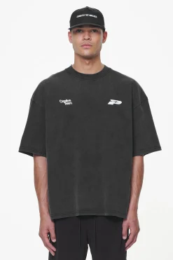 Pegador Tees|Caesar Boxy Tee Vintage Black