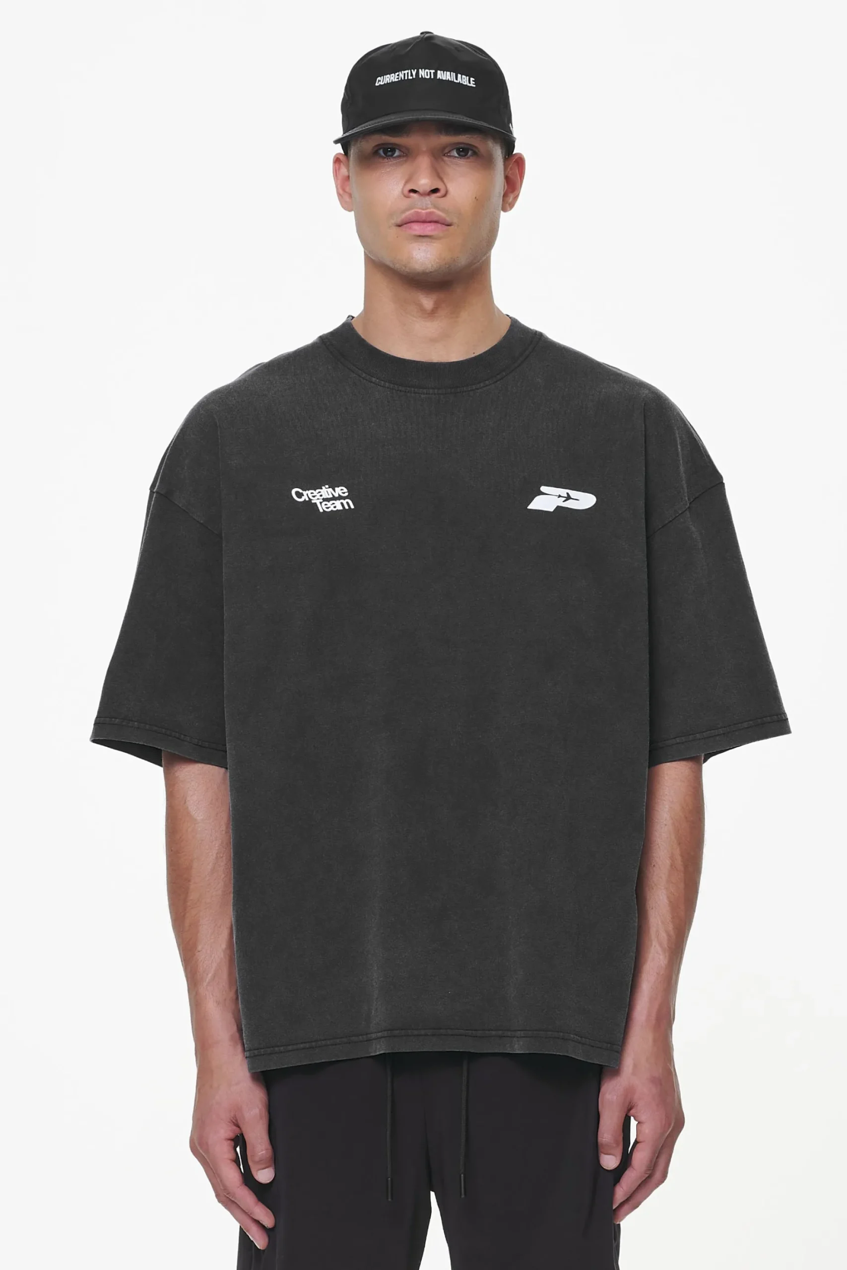 Pegador Tees|Caesar Boxy Tee Vintage Black
