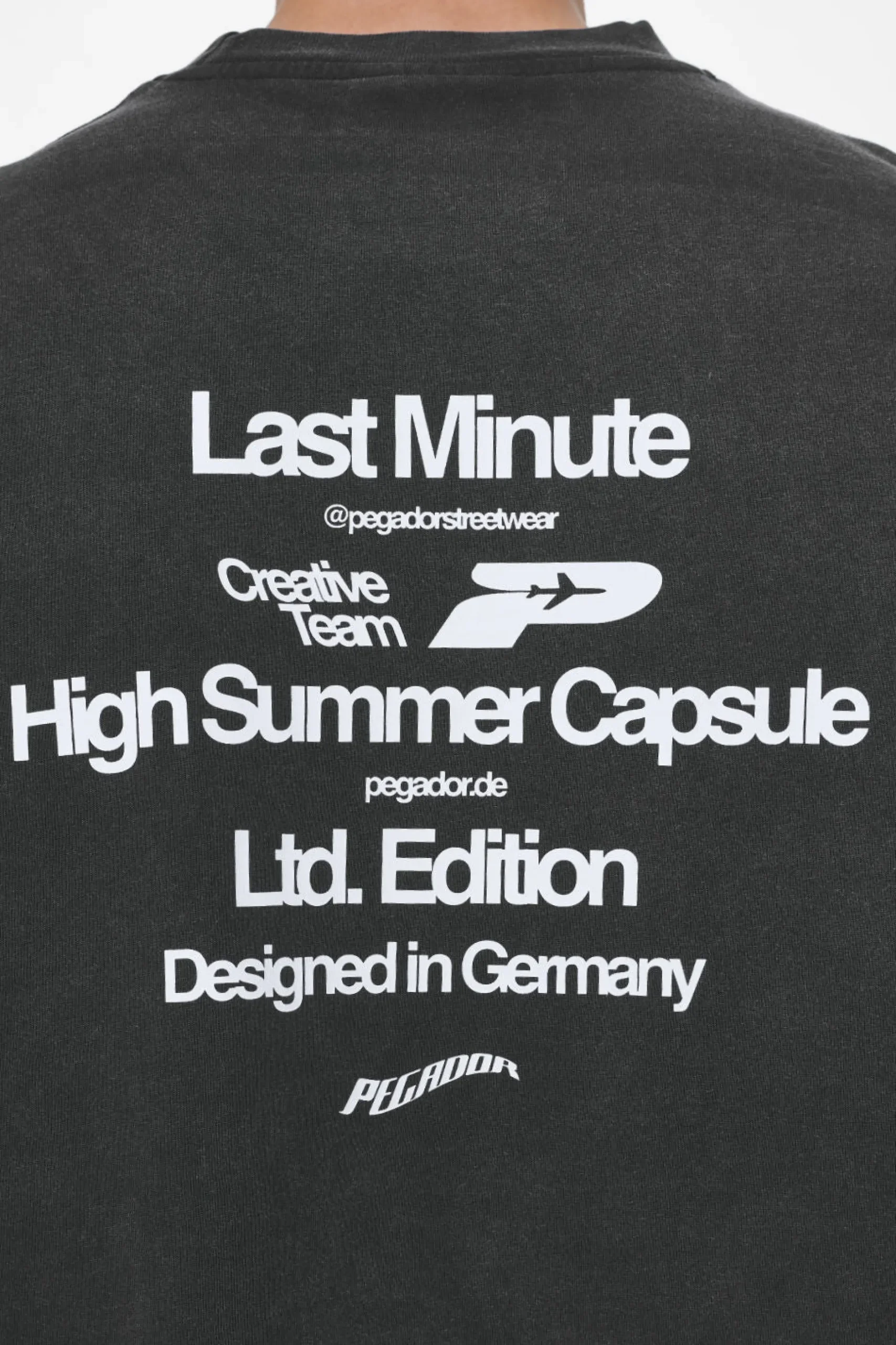 Pegador Tees|Caesar Boxy Tee Vintage Black