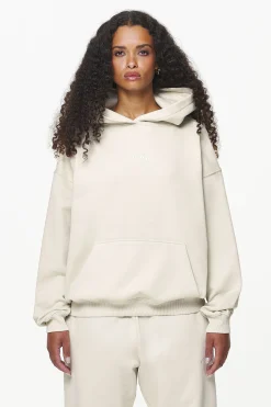 Pegador Hoodies|Camberwell Logo Oversized Hoodie Vintage Washed Bone White