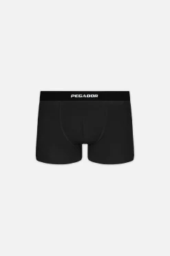Pegador Underwear|Camino Boxershorts Single Logo 3 Pack Black Black
