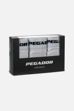 Pegador Underwear|Camino Boxershorts Single Logo 3 Pack White White
