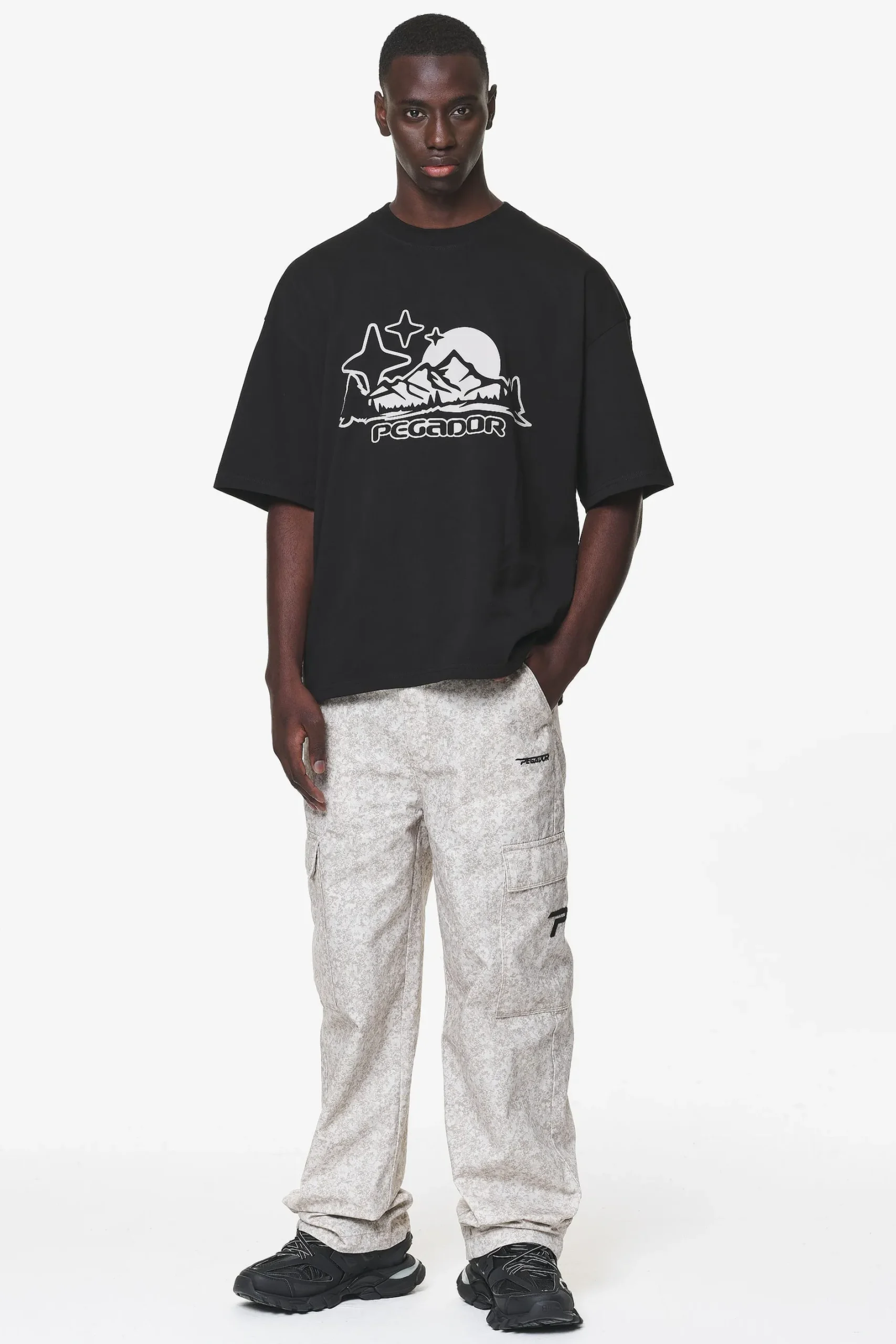 Pegador Cargos|Carvan Wide Camo Pants Dust Cream