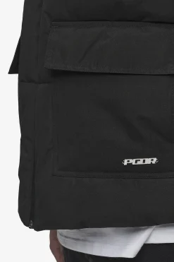 Pegador Jackets|Carvel Water-Reactive Logo Puffer Jacket Black