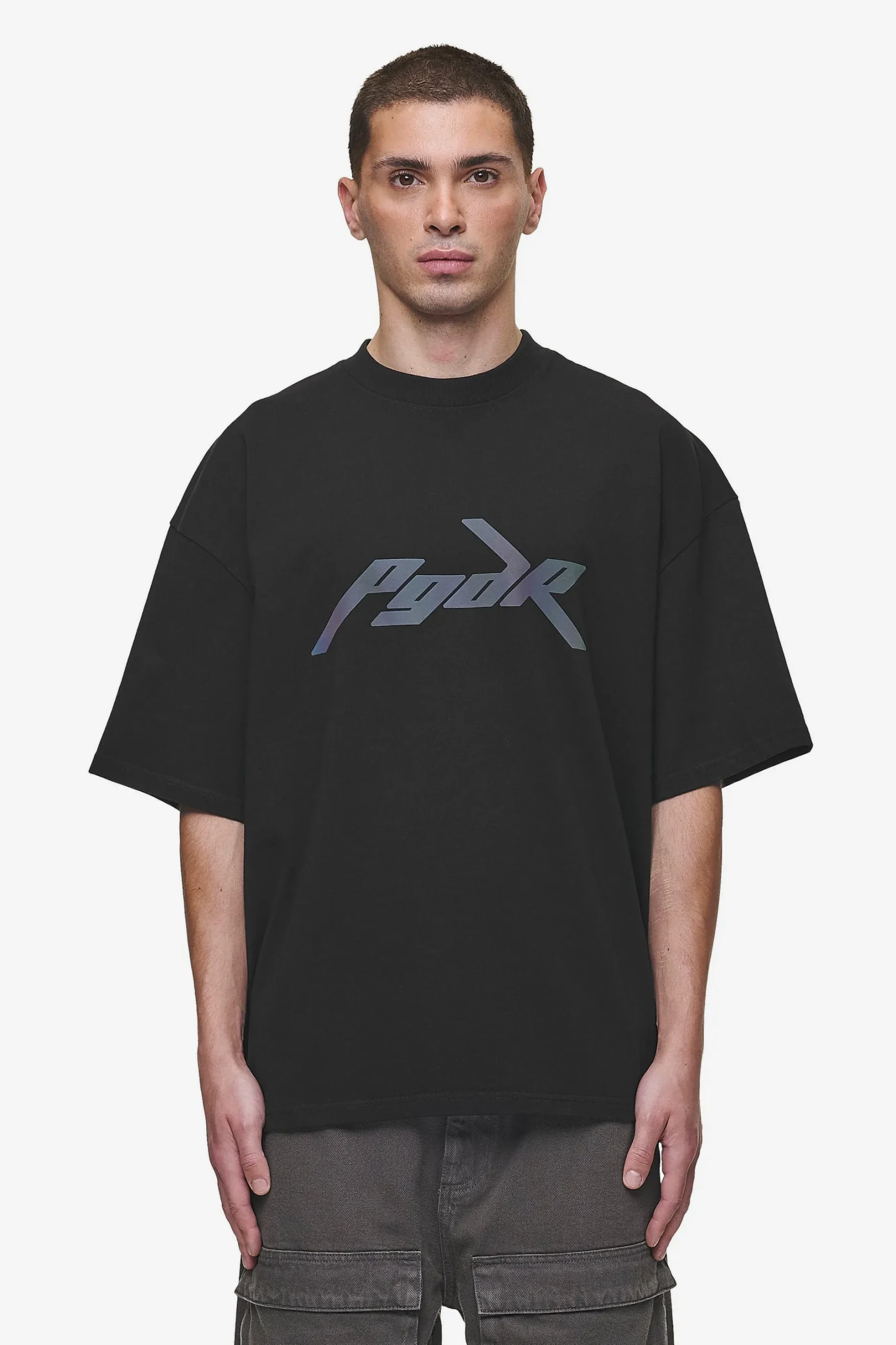 Pegador Tees|Carver Boxy Tee Washed Black