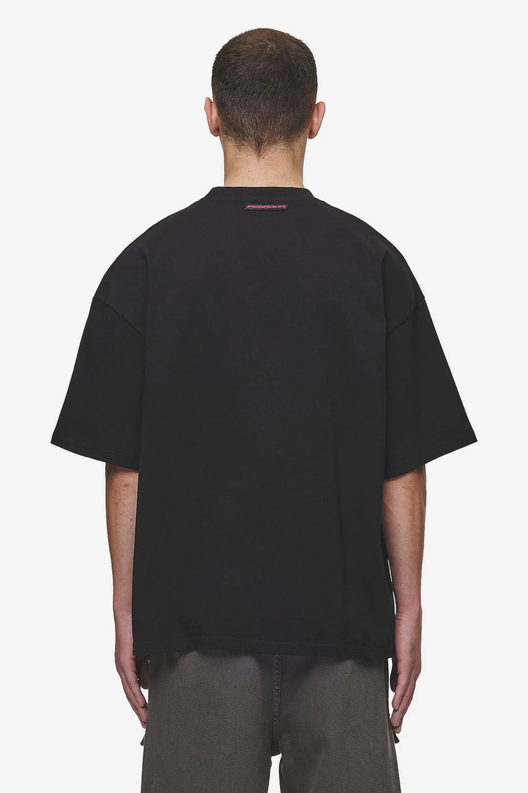 Pegador Tees|Carver Boxy Tee Washed Black