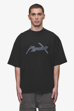 Pegador Tees|Carver Boxy Tee Washed Black