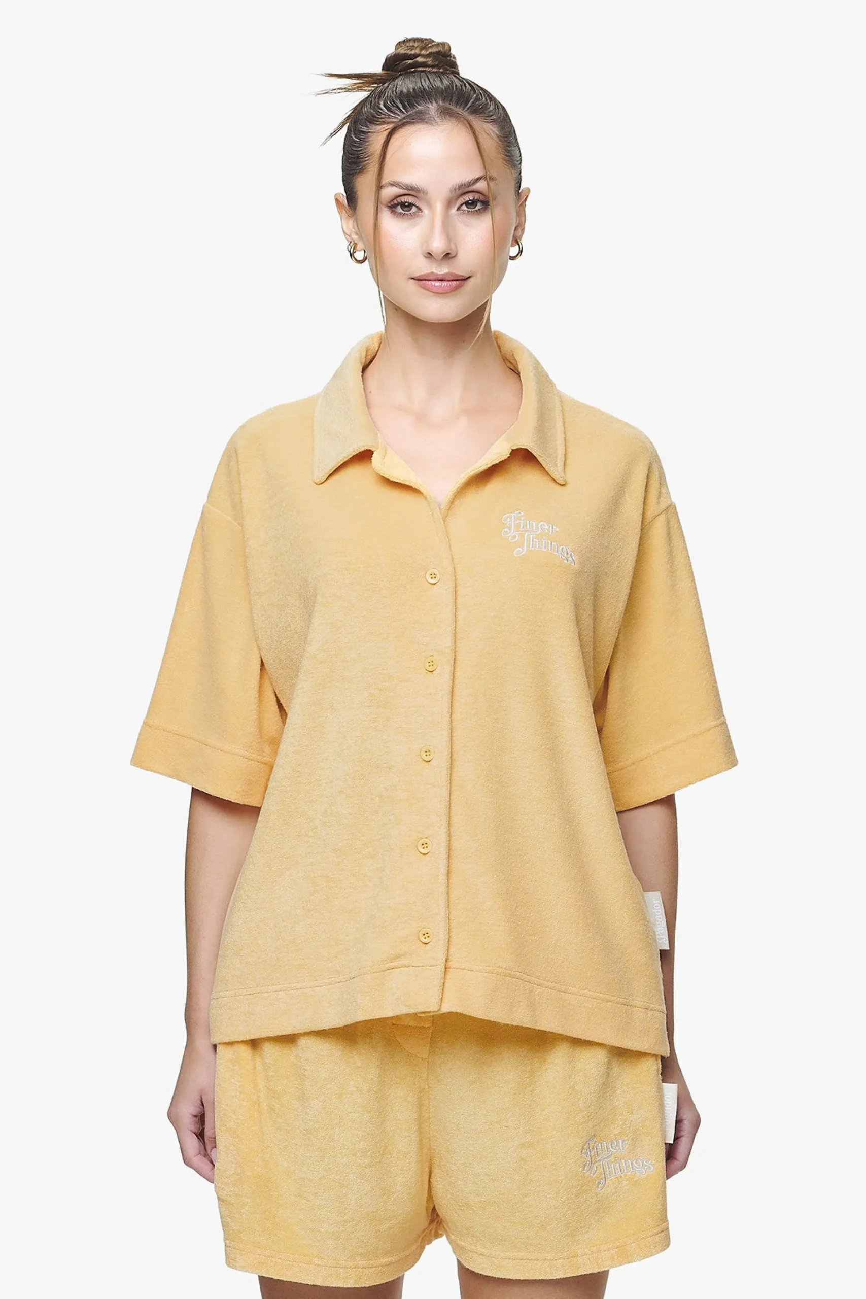 Pegador Shirts|Cecina Frottee Overshirt Golden Sun