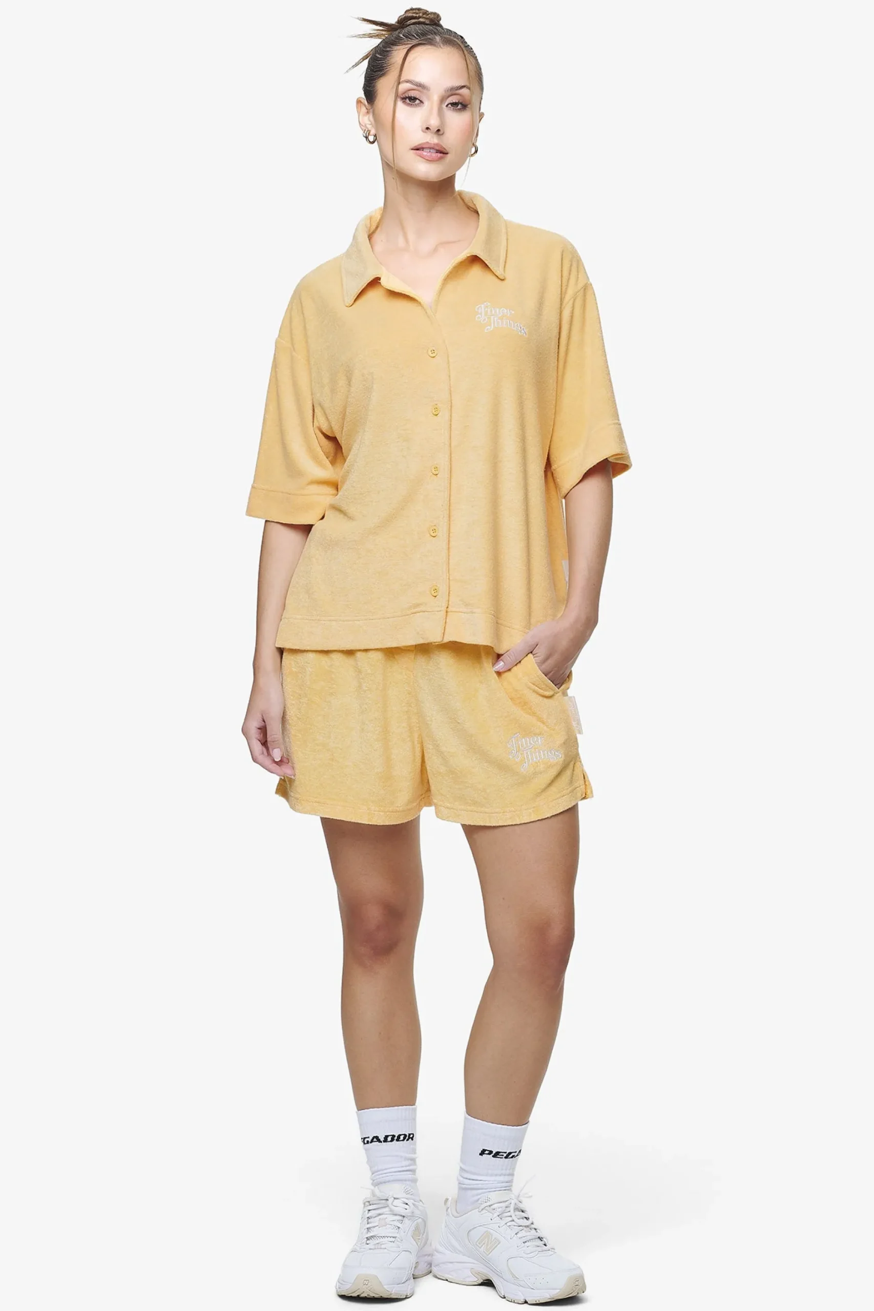 Pegador Shirts|Cecina Frottee Overshirt Golden Sun