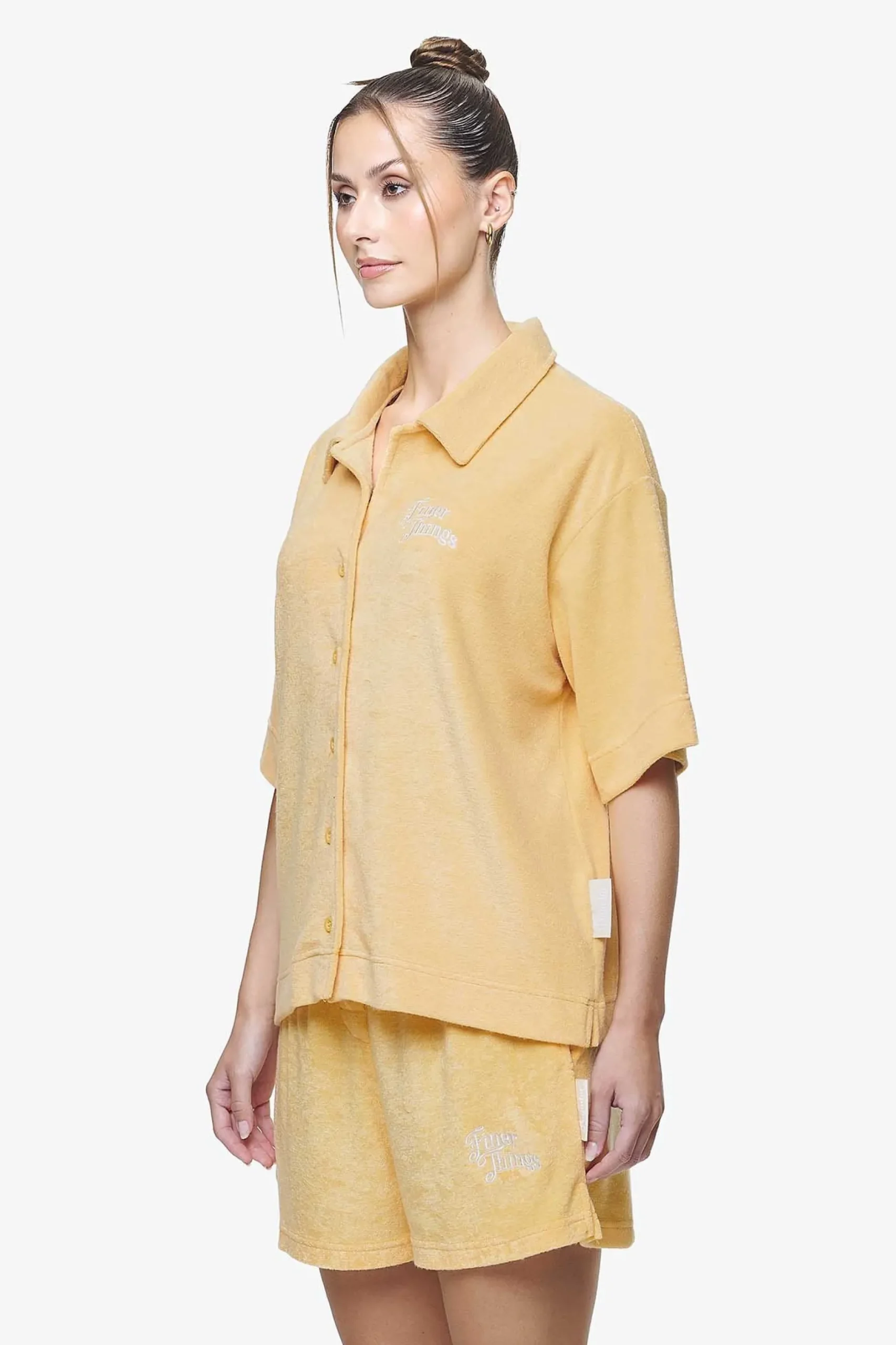 Pegador Shirts|Cecina Frottee Overshirt Golden Sun