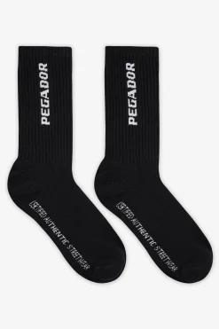Pegador Socks|Socks|Certified Cross Logo Socks Black White