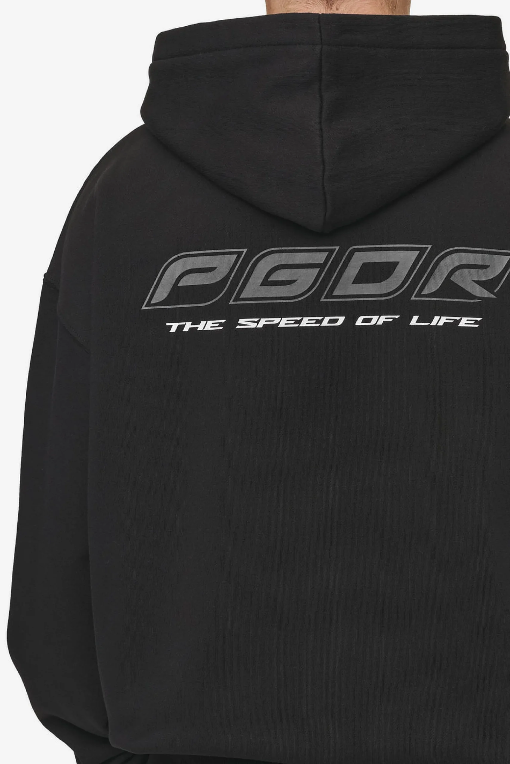 Pegador Hoodies|Zip Hoodies|Charles Oversized Sweat Jacket Washed Black
