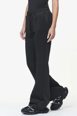 Pegador Pants|Clair Flared Track Pants Black