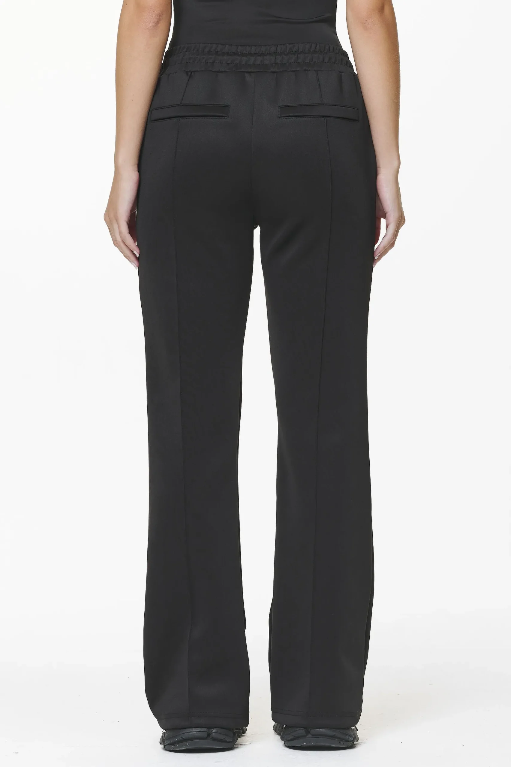 Pegador Pants|Clair Flared Track Pants Black