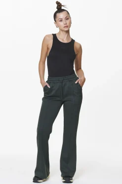 Pegador Pants|Clair Flared Track Pants Sage Green