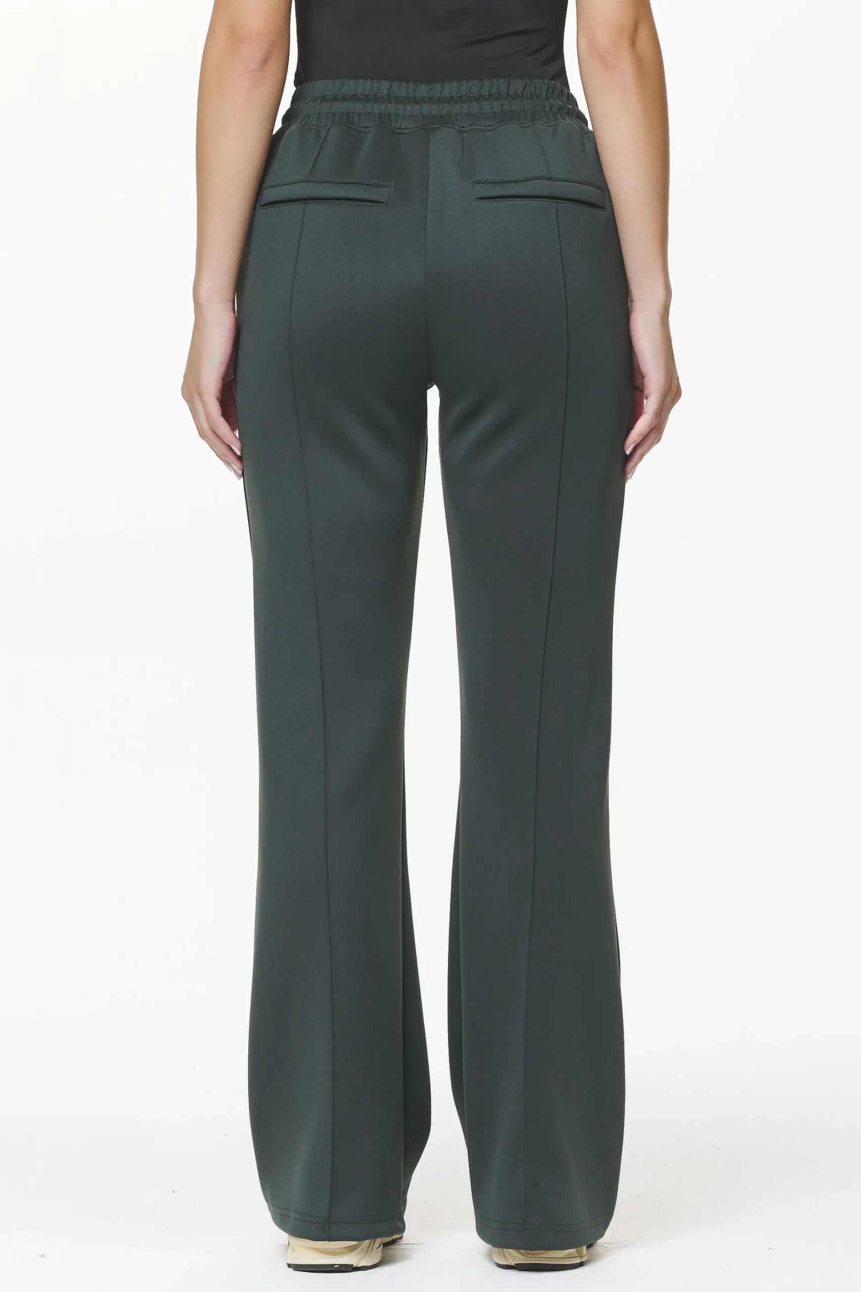 Pegador Pants|Clair Flared Track Pants Sage Green