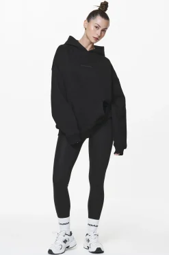 Pegador Hoodies|Clarita Logo Oversized Hoodie Black Gum