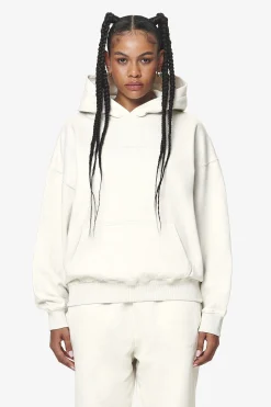 Pegador Hoodies|Clarita Logo Oversized Hoodie Washed Salty Cream Gum