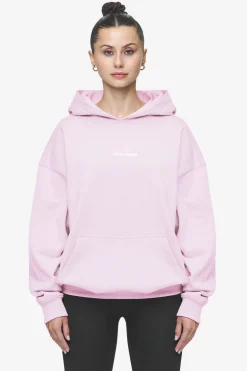 Pegador Hoodies|Clarita Logo Oversized Hoodie White Gum Washed bubblegum