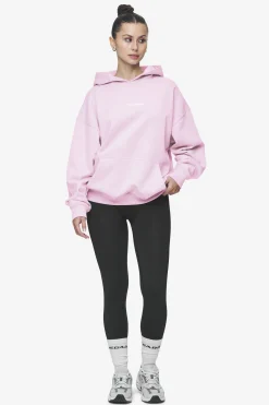Pegador Hoodies|Clarita Logo Oversized Hoodie White Gum Washed bubblegum