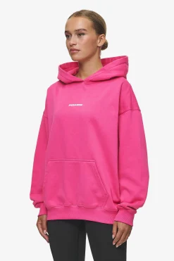 Pegador Hoodies|Clarita Logo Oversized Hoodie Washed Digital Pink White Gum