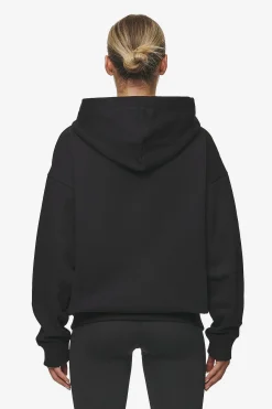 Pegador Hoodies|Zip Hoodies|Clarita Oversized Sweat Jacket Black White Gum