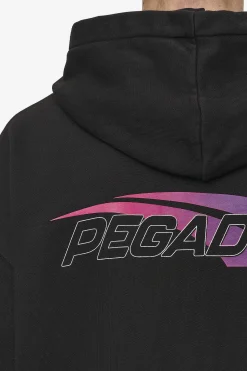 Pegador Hoodies|Zip Hoodies|Clayton Oversized Sweat Jacket Washed Black