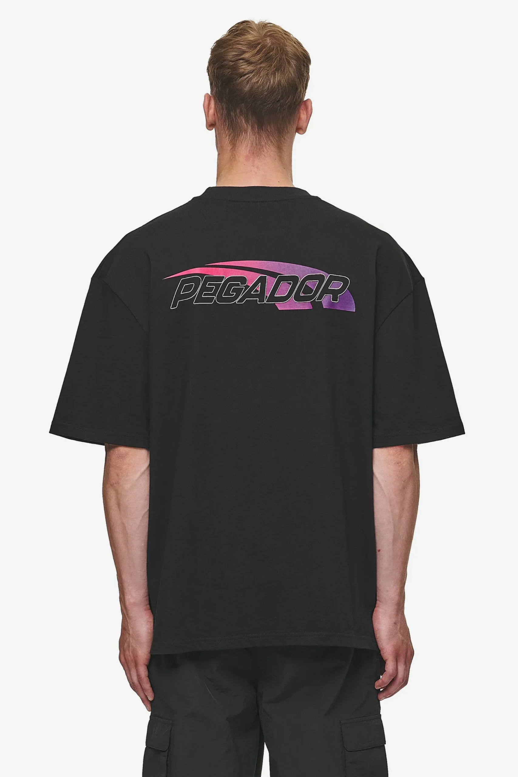 Pegador Tees|Clayton Oversized Tee Washed Black