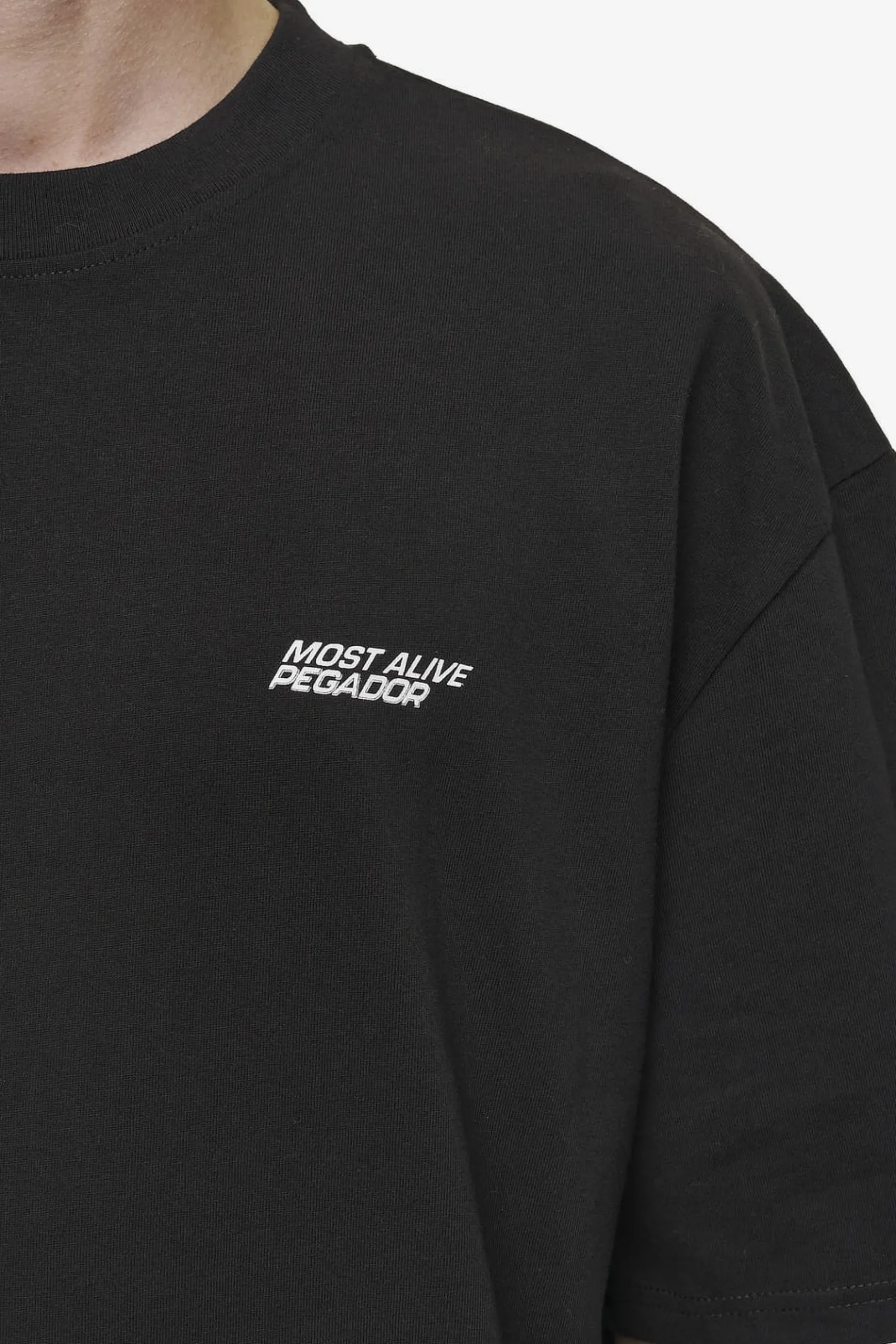 Pegador Tees|Clayton Oversized Tee Washed Black