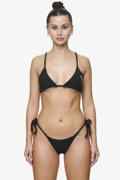 Pegador Underwear|Codina Drawstring Tie Side Bikini Panty Black