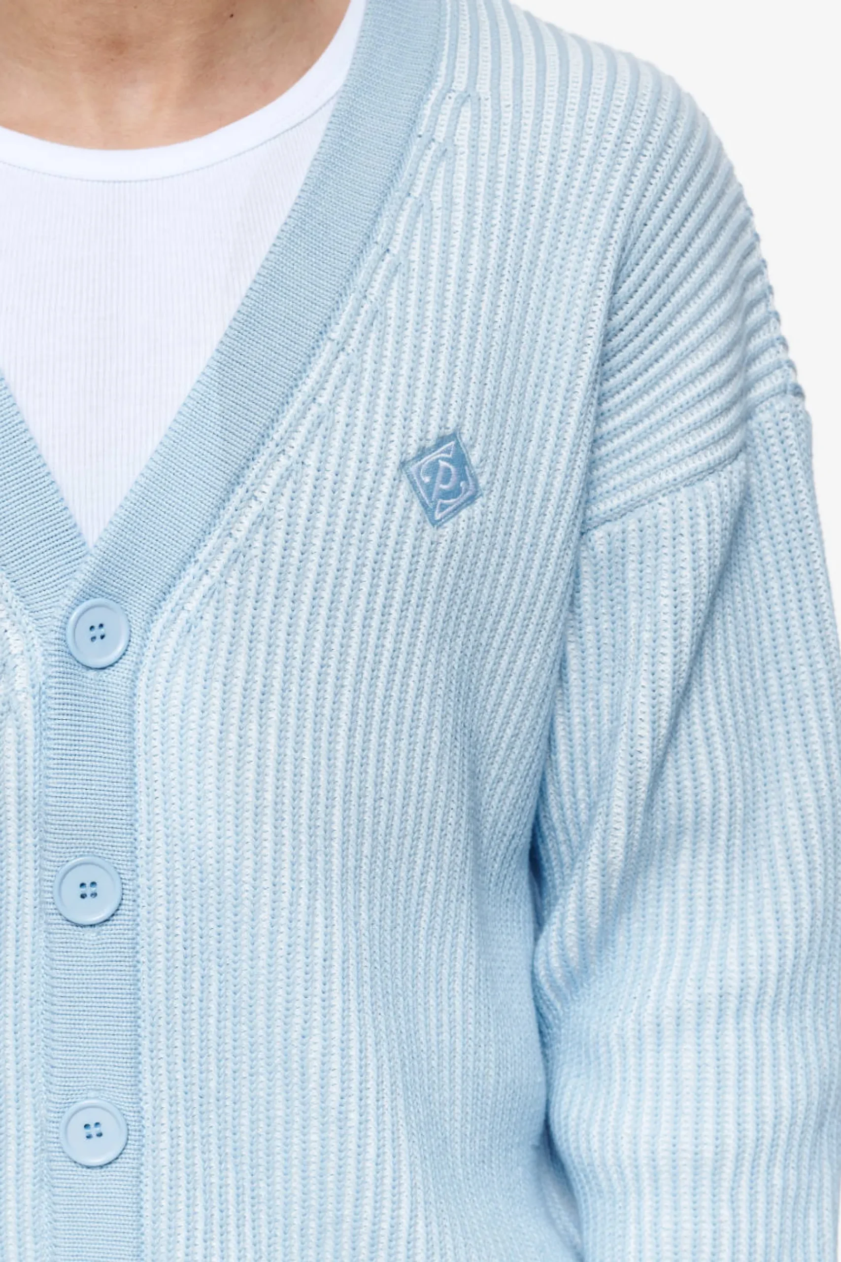 Pegador Sweaters|Cohen Crochet Cardigan Riviera Blue