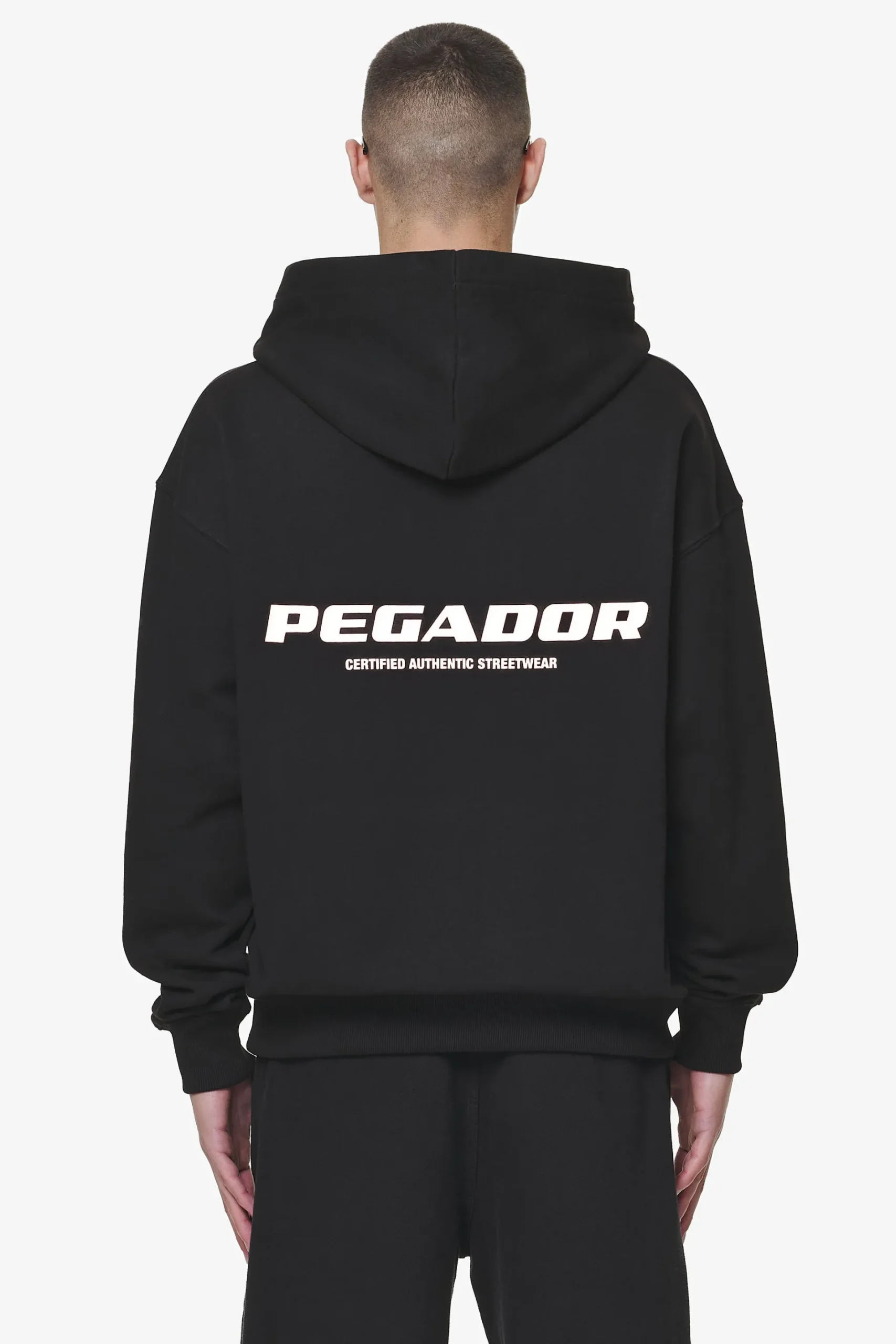 Pegador Hoodies|Colne Logo Oversized Hoodie Black