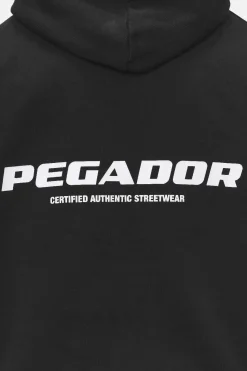 Pegador Hoodies|Colne Logo Oversized Hoodie Black