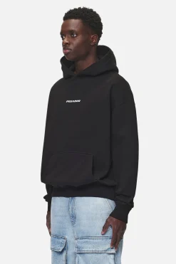 Pegador Hoodies|Colne Logo Oversized Hoodie Washed Black