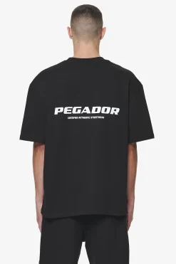 Pegador Tees|Colne Logo Oversized Tee Black