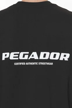 Pegador Tees|Colne Logo Oversized Tee Black