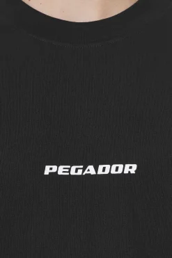 Pegador Tees|Colne Logo Oversized Tee Black