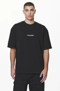 Pegador Tees|Colne Logo Oversized Tee Black