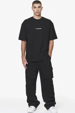 Pegador Tees|Colne Logo Oversized Tee Black