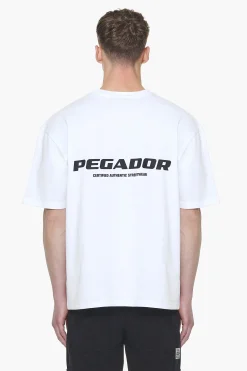 Pegador Tees|Colne Logo Oversized Tee White Gum