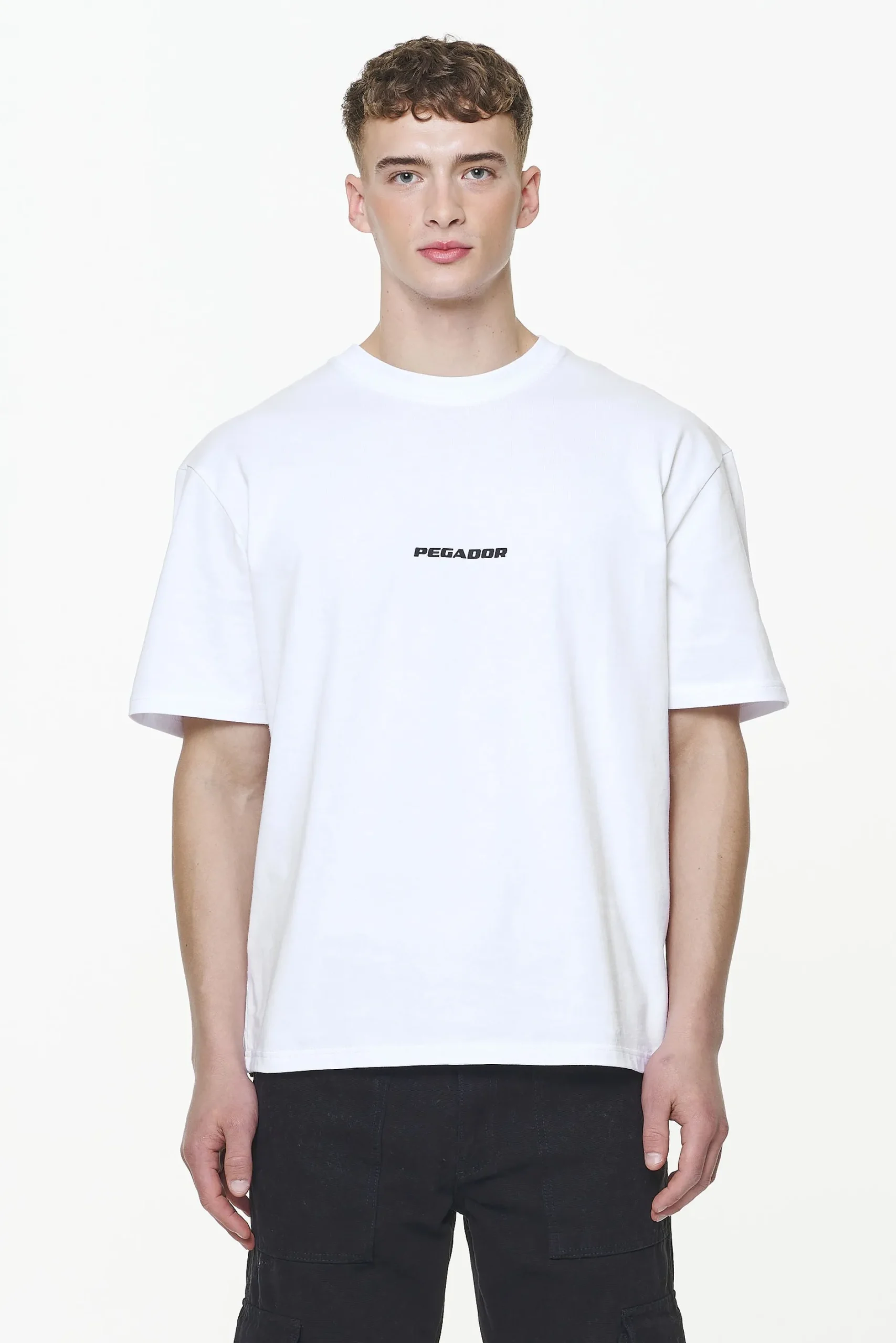 Pegador Tees|Colne Logo Oversized Tee White Gum