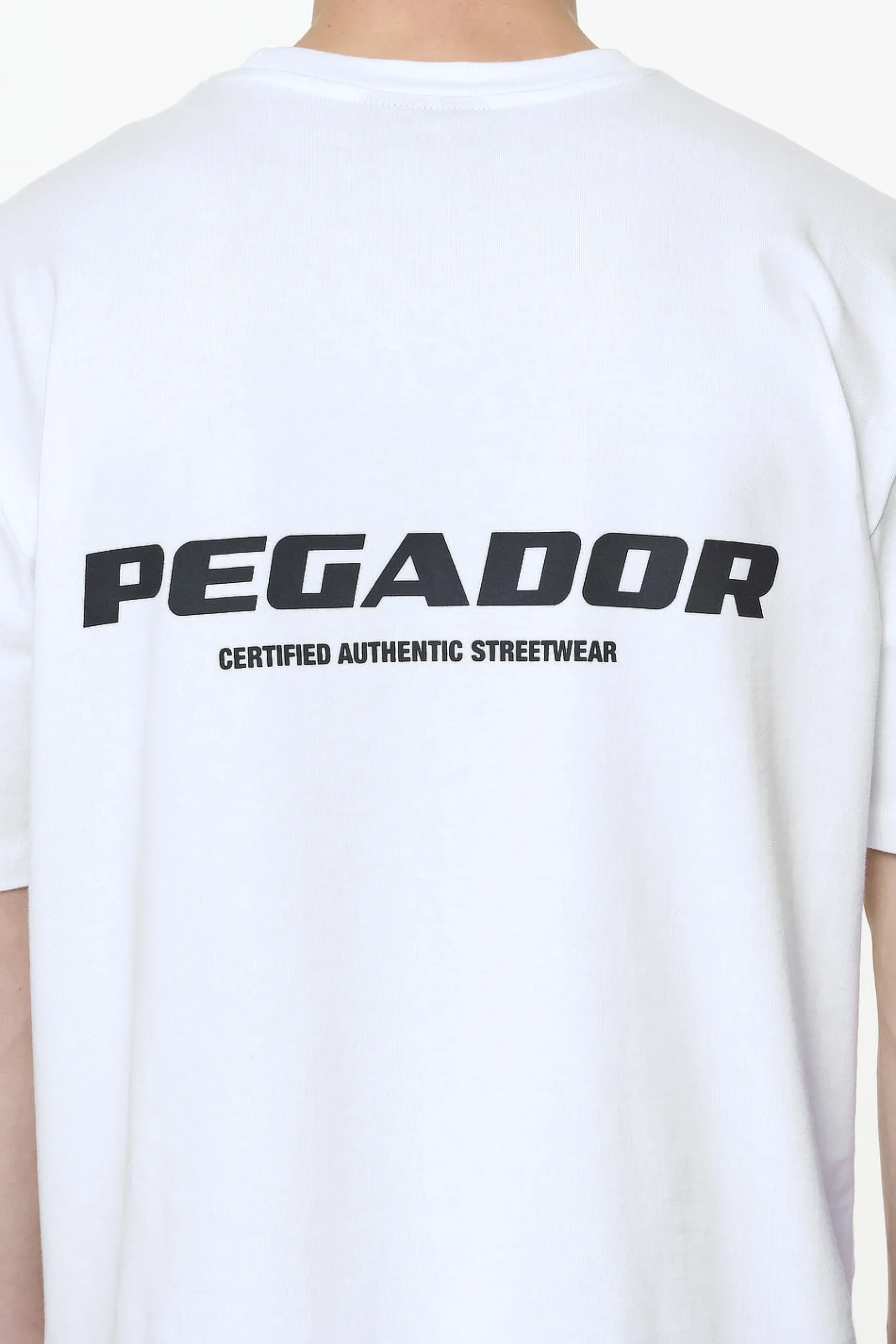 Pegador Tees|Colne Logo Oversized Tee White Gum
