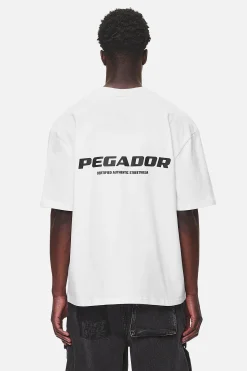 Pegador Tees|Colne Logo Oversized Tee White