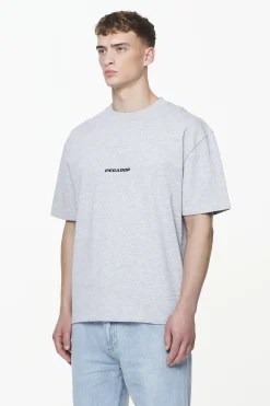 Pegador Tees|Colne Logo Oversized Tee Grey Melange