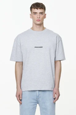 Pegador Tees|Colne Logo Oversized Tee Grey Melange