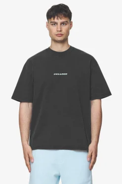 Pegador Tees|Colne Logo Oversized Tee Baby Blue Vintage black
