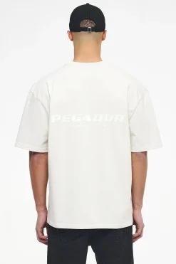Pegador Tees|Colne Logo Oversized Tee Vintage Washed Angels Cream Gum