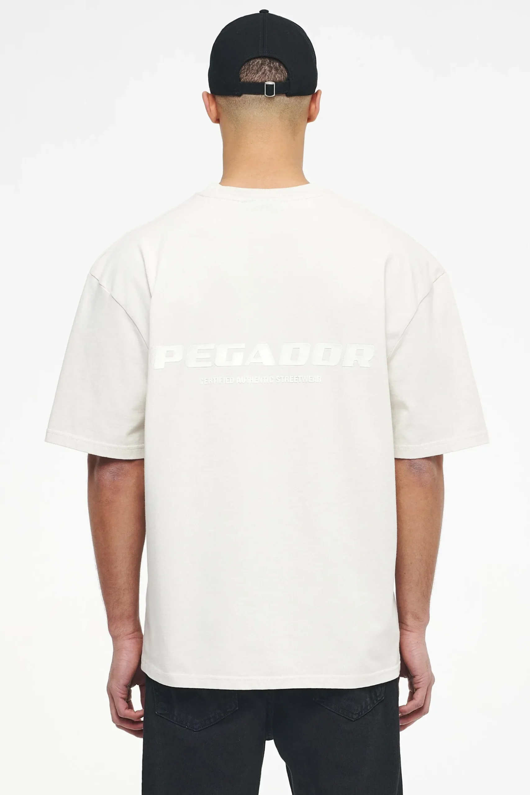 Pegador Tees|Colne Logo Oversized Tee Vintage Washed Angels Cream Gum