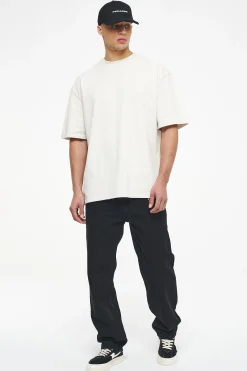 Pegador Tees|Colne Logo Oversized Tee Vintage Washed Angels Cream Gum